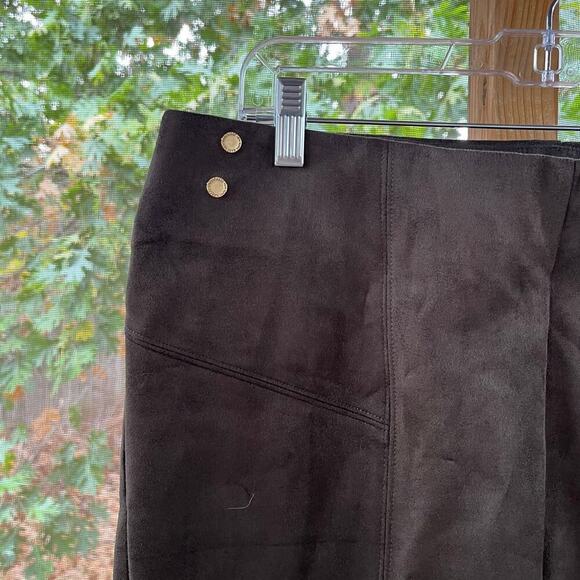 Marc New York Women's Olive Green Vegan Suede Pull On Pants Size XL. NEW - Picture 4 of 9